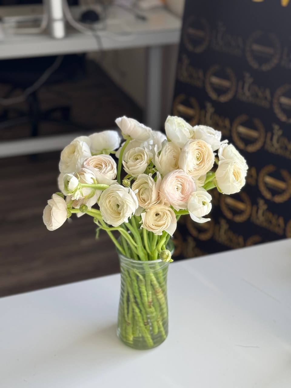 Ranunculus Flowers in a Vase