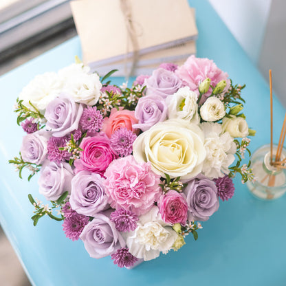 Heart-Shaped Mix Flower Box