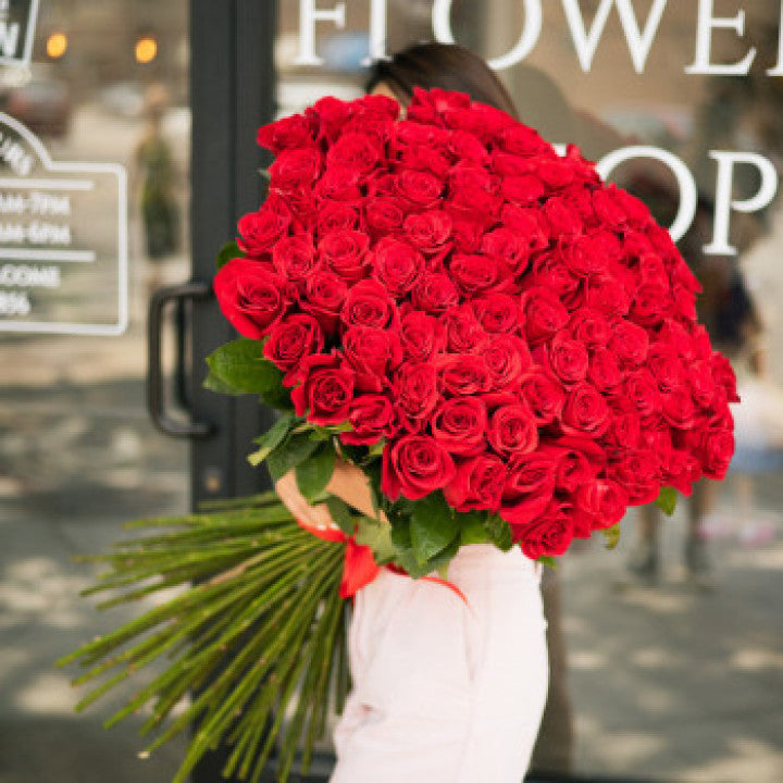 101 Long Stem Red Roses